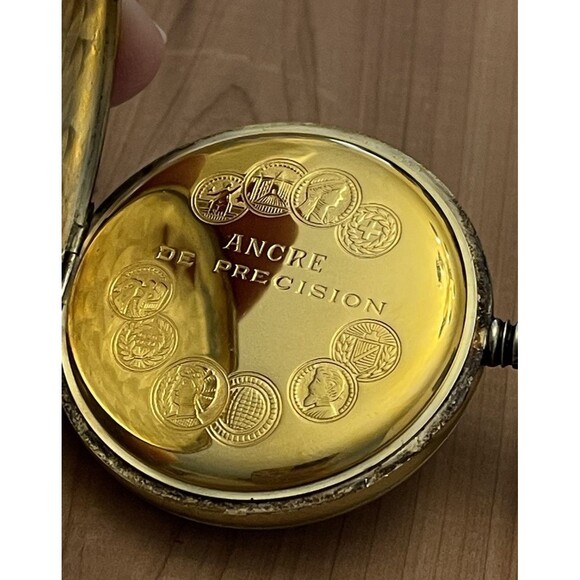 1960’s CARAVELLE Bulova Pocket Watch Hunter Case 17 Jewels 890 Swiss Made Works - Picture 5 of 16